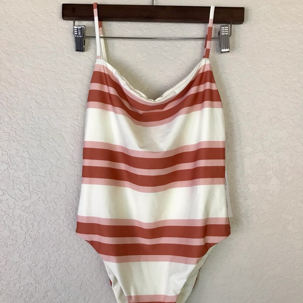 Skin by SAME Stripe One-Piece Swimsuit
